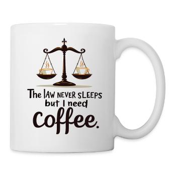 J’ai besoin de café – Design amusant pour les avocats - Mug blanc - blanc - Droite