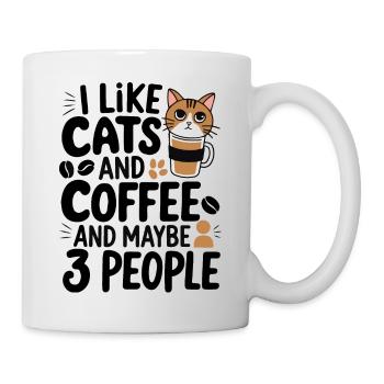 Cats Coffee Funny Statement - Mug - white - Right