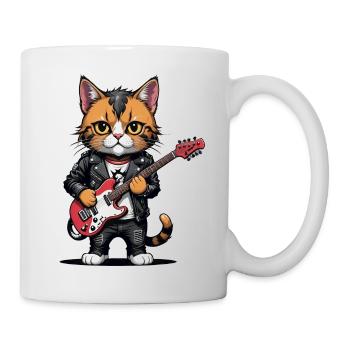 Cat Rocker Cat HardRock Gift - Mug blanc - blanc - Droite