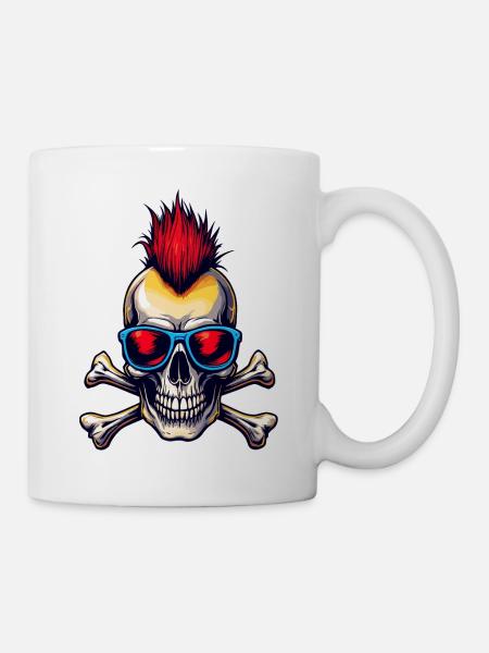 Punked - Tasse - Weiß