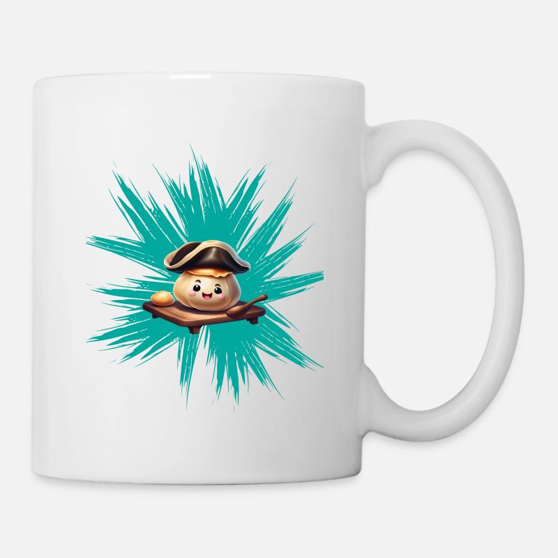 Boulette de levure sur graffiti - Mug blanc - blanc