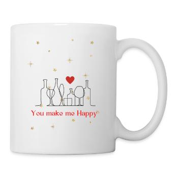 You make me Happy - Mug - white - Right