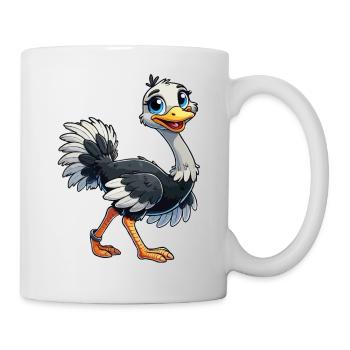 Autruche - Mug blanc - blanc - Droite