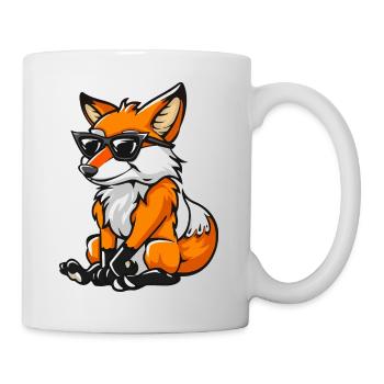 Fuchs Comic - Tasse - Weiß - Rechts