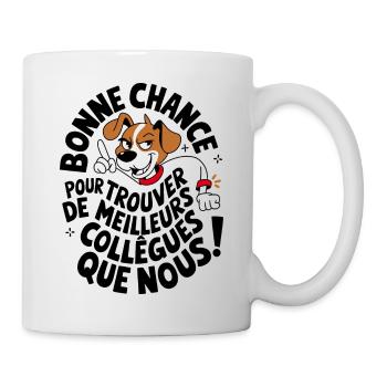 Idée Cadeau Départ Collègue De Travail - Mug blanc - blanc - Droite