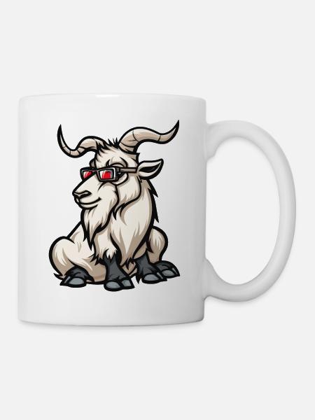Bergziege Tier - Tasse - Weiß