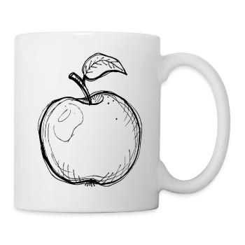 Tag des Apfels - Tasse - Weiß - Rechts