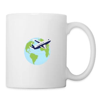 !PARCOUREZ LE MONDE, C’EST GRATUIT ! - Mug blanc - blanc - Droite