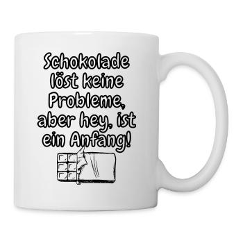 lustiges Spruch T-shirt – Dein Statement-Shirt - Tasse - Weiß - Rechts