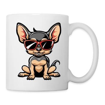 chien chihuahua - Mug blanc - blanc - Droite