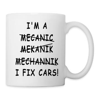 Motorcycle Motorcycle Rebel Legend Mechanic Fix Car Auto - Mug - white - Right