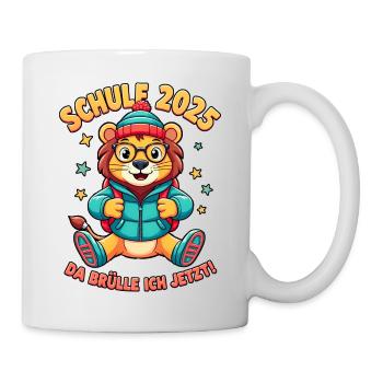 Schulkind 2025 - Junge Einschulung - Tasse - Weiß - Rechts