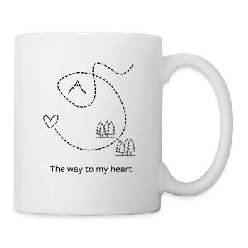 The way to my heart - Mug - white - Right