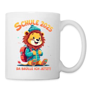 Schulkind 2025 - Junge Einschulung - Tasse - Weiß - Rechts