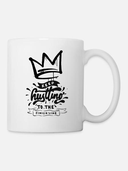 Hustle Finish by Ivye - Tasse - Weiß
