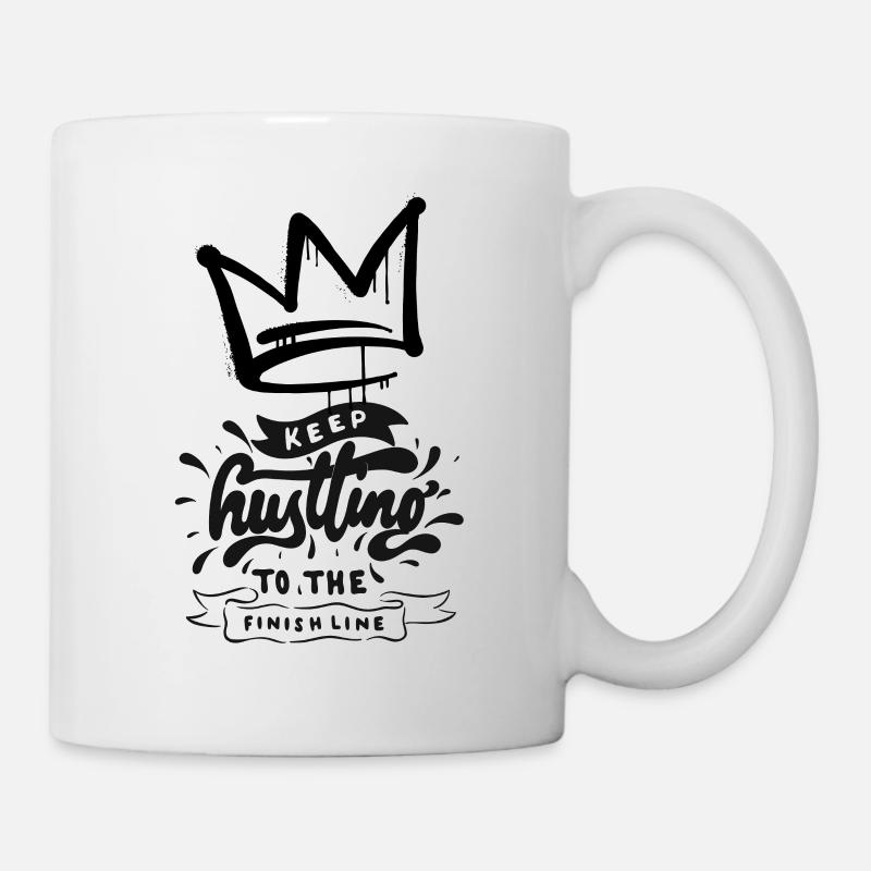 Hustle Finish by Ivye - Tasse - Weiß