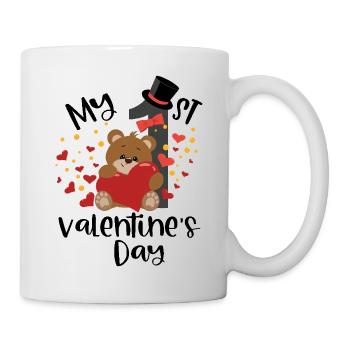 xoxo love you amore Flowers Women Valentine day 14 - Mug - white - Right