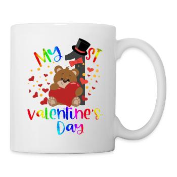 xoxo love you amore Flowers Women Valentine day 14 - Mug - white - Right