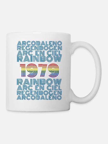 Regenbogen 1979 - Tasse - Weiß