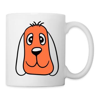 Visage de chien Petit Tête d’animal de compagnie Mignon - Mug blanc - blanc - Droite