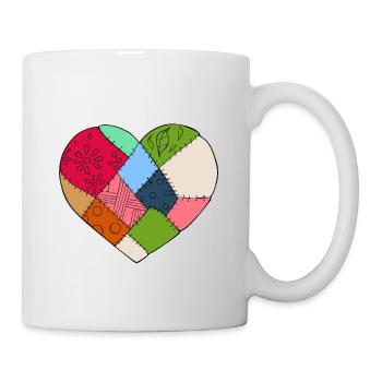 Quilten Frauen Oma Quilt Liebhaber Nähen Quilter - Tasse - Weiß - Rechts