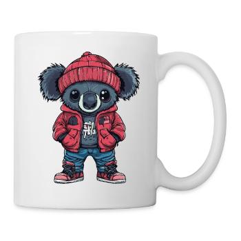 Koala Funny Winter - Mug blanc - blanc - Droite