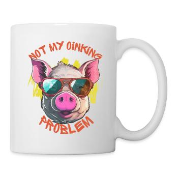 Not My Oinking Problem - Mug - white - Right