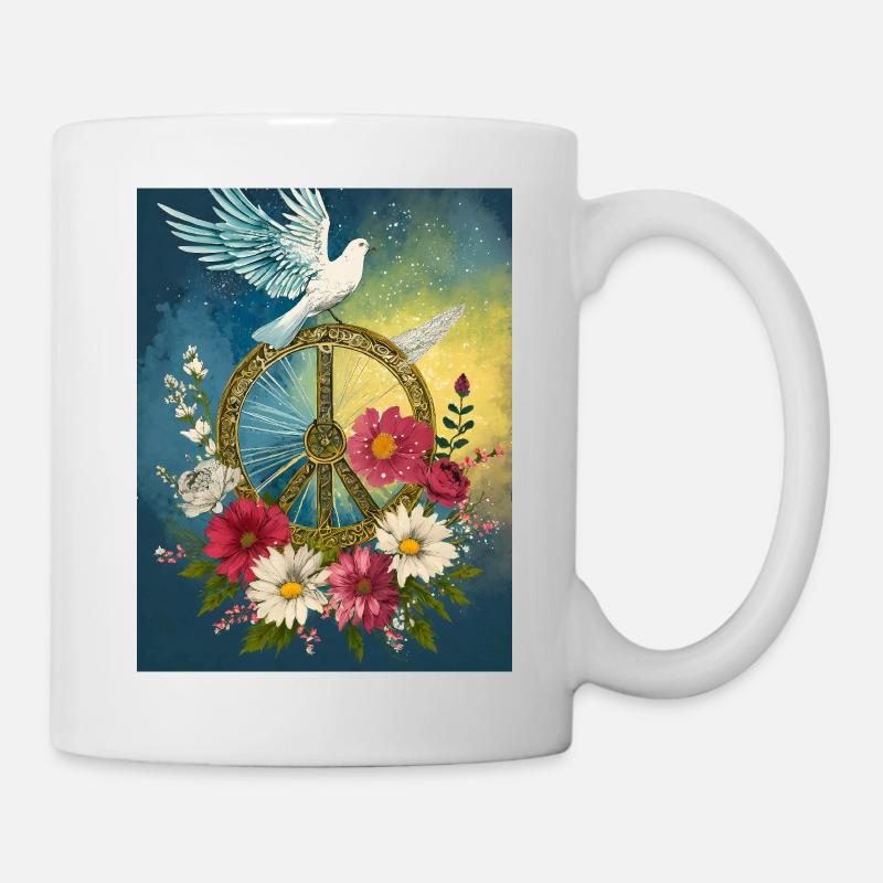 Frieden - Tasse - Weiß