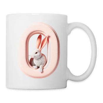 Kinderdesign Kreative Tiere, Buchstaben Kollektion - Tasse - Weiß - Rechts