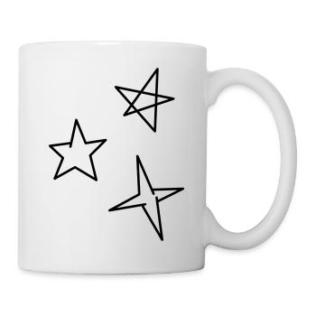 Sterne - Tasse - Weiß - Rechts