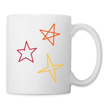 Stars tricolor - Mug - white - Right