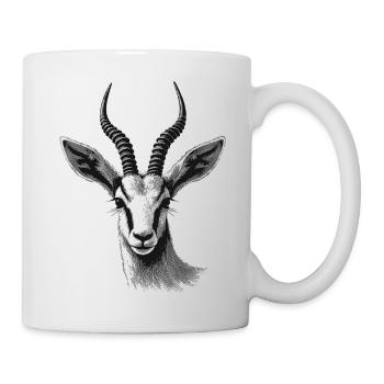 Antilope - Tasse - Weiß - Rechts
