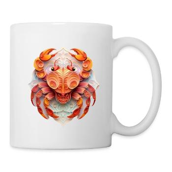 Sternzeichen Krebs - Tasse - Weiß - Rechts