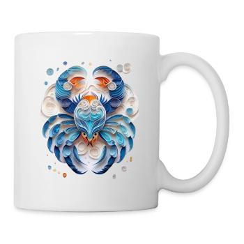 Signe du zodiaque Cancer - Mug blanc - blanc - Droite