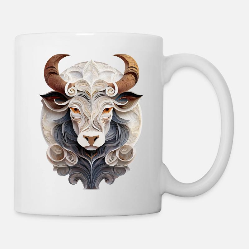 Sternzeichen Stier - Tasse - Weiß