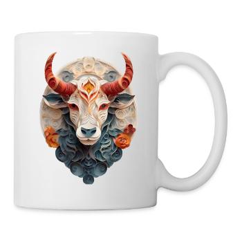 Sternzeichen Stier - Tasse - Weiß - Rechts