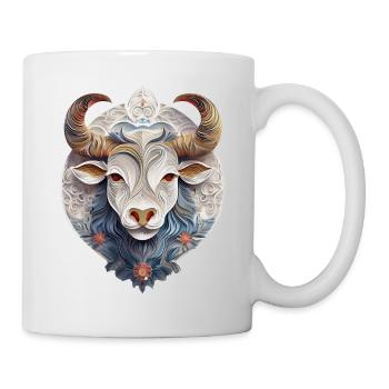 Sternzeichen Stier - Tasse - Weiß - Rechts