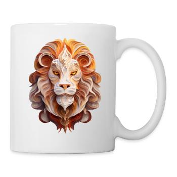 Sternzeichen Löwe - Tasse - Weiß - Rechts