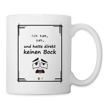 lustiger Spruch mit Cartoon - Tasse - Weiß - Rechts