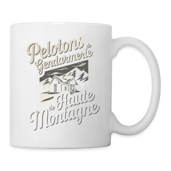 Peloton de Gendarmerie de Haute Montagne - Mug blanc - blanc - Droite