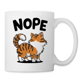 Nö: Freche Katze - Tasse - Weiß - Rechts