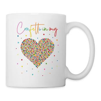 Confetti im Herzen - Confetti in my heart - Mug - white - Right