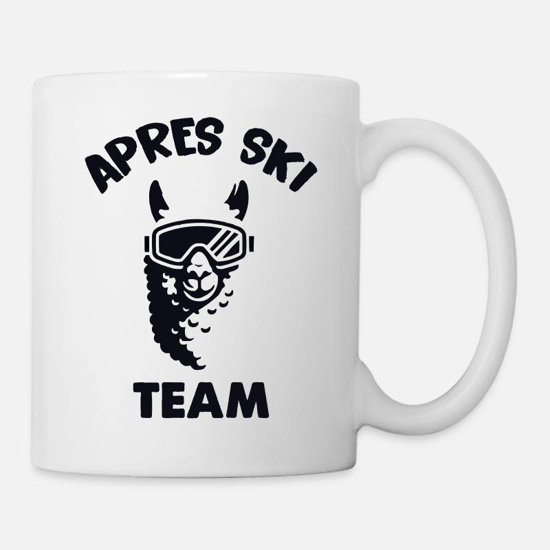 lama alpaka skibrille apres ski - Tasse - Weiß
