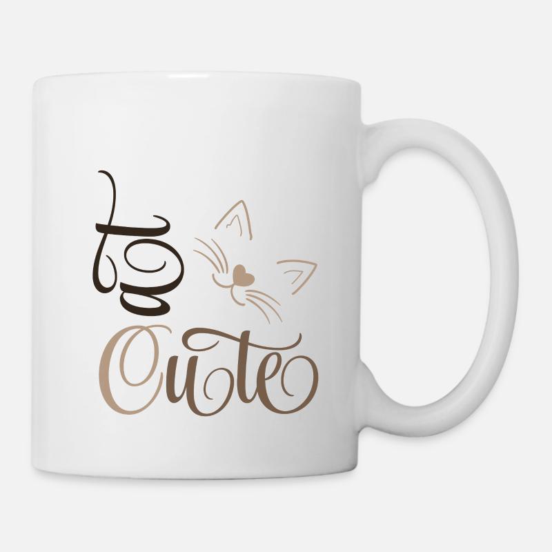 Cute cat - Mug blanc - blanc