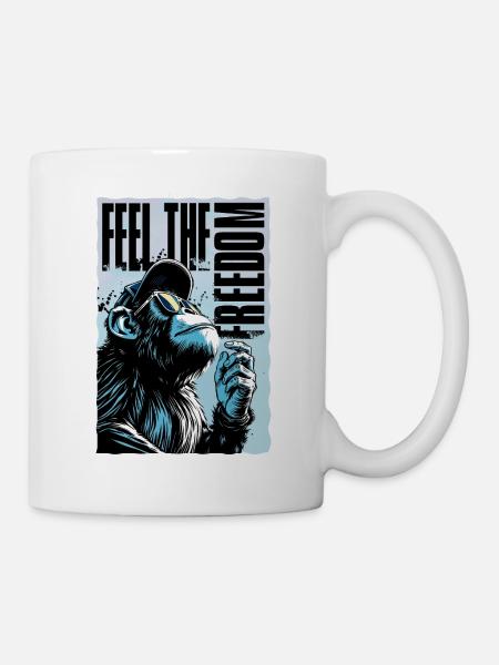Feel the Freedom – EnrolDesign - Tasse - Weiß