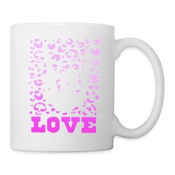 xoxo love you amore Flowers Women Valentine day 14 - Mug - white - Right