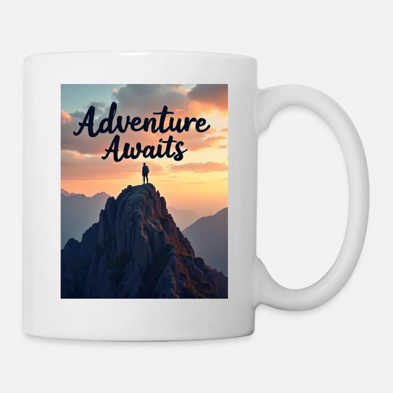 L’aventure vous attend - Mug blanc - blanc
