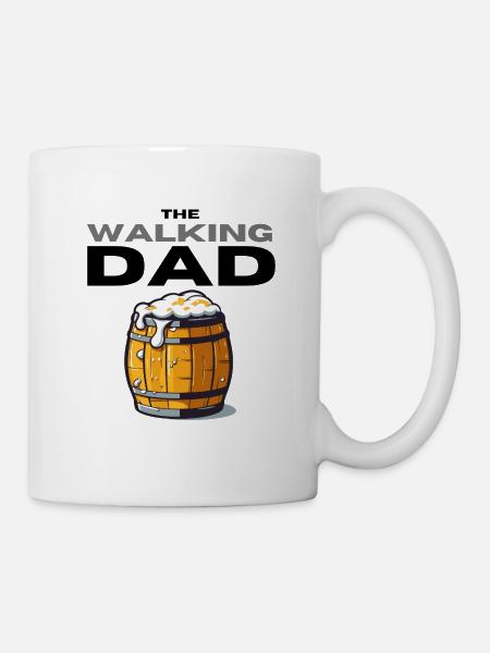 Walking Dad - Tasse - Weiß
