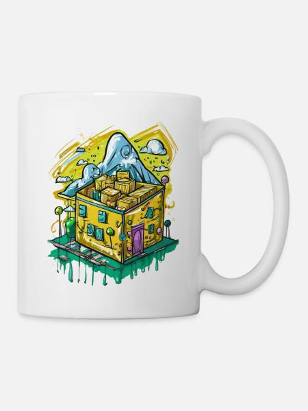 Es rappelt im Karton - Tasse - Weiß