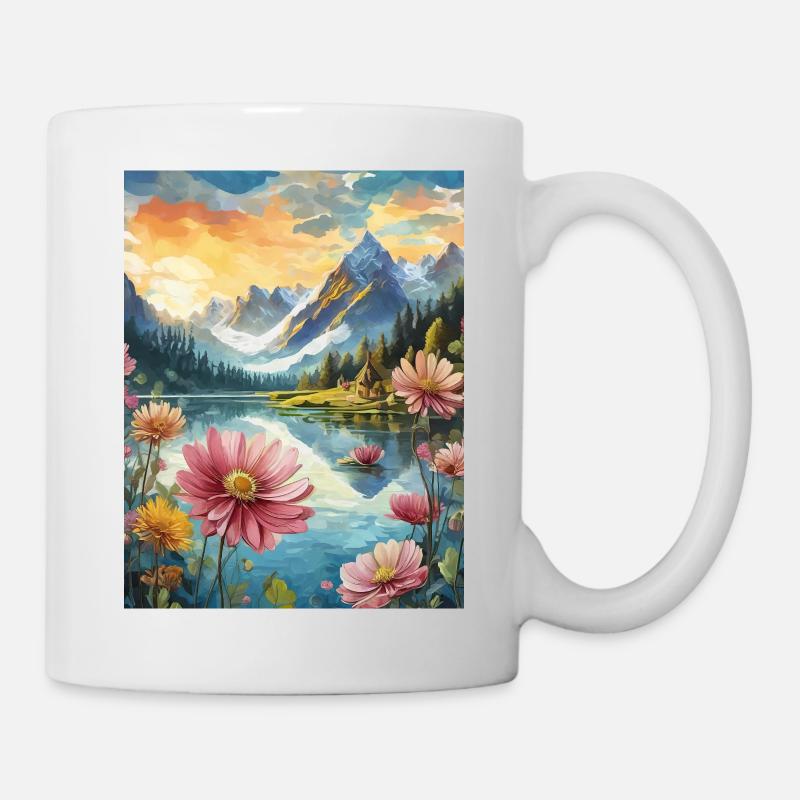 Mountains - Mug - white